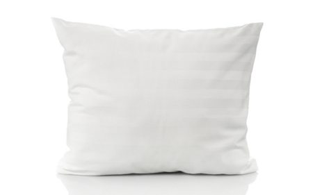 Linge de lit blanc uni et rayures satinées